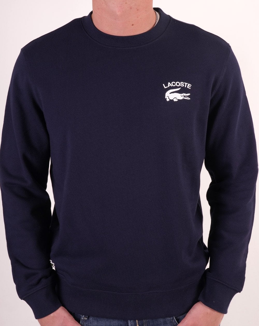 Lacoste Inscription Crew Sweat Navy