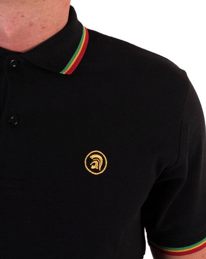 Trojan Twin Tipped Signature Polo Black