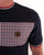 Trojan Houndstooth Panel T Shirt Navy