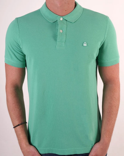 Benetton Polo Shirt Light Green