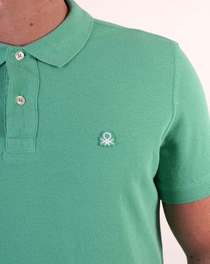 Benetton Polo Shirt Light Green