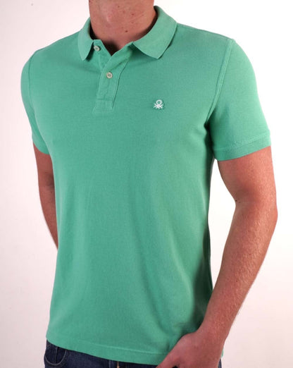 Benetton Polo Shirt Light Green