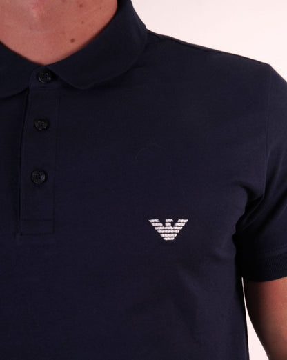 Emporio Armani Beach Polo Shirt Navy