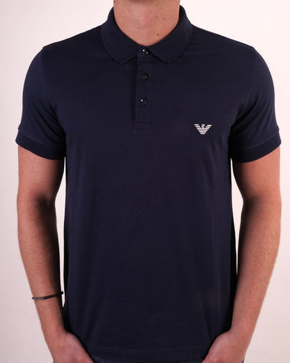 Emporio Armani Beach Polo Shirt Navy