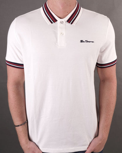 Ben Sherman House Collar Polo Snow White