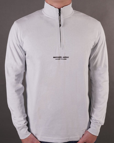 Marshall Artist Injection 1/4 Zip Top Dolphin Grey
