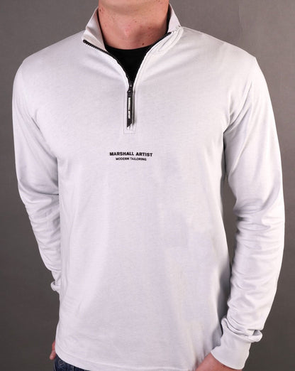 Marshall Artist Injection 1/4 Zip Top Dolphin Grey