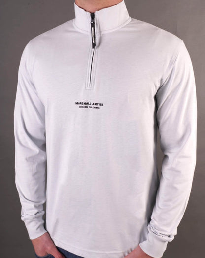 Marshall Artist Injection 1/4 Zip Top Dolphin Grey