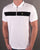 Luke Sport 1/4 Zip Lock Polo Shirt White/Black
