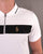 Luke Sport 1/4 Zip Lock Polo Shirt White/Black
