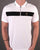 Luke Sport 1/4 Zip Lock Polo Shirt White/Black