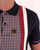 Trojan Houndstooth Panel Polo Navy