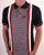 Trojan Houndstooth Panel Polo Navy