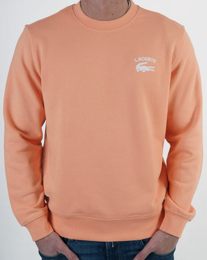 Lacoste Inscription Crew Sweat Peach