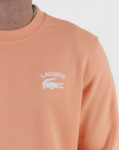 Lacoste Inscription Crew Sweat Peach