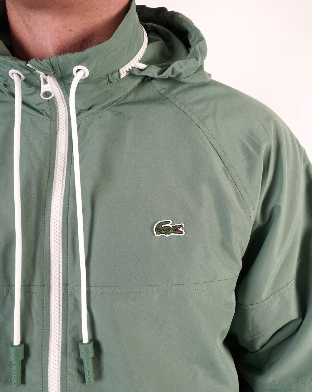 Lacoste Zip Through Jacket Ash Green