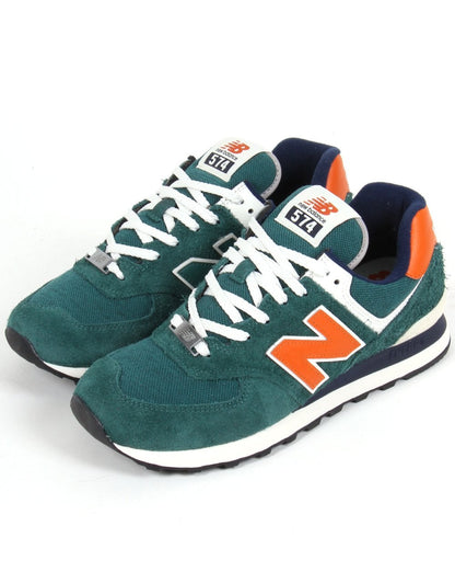 New Balance 574 Trainer Teal/White/Orange