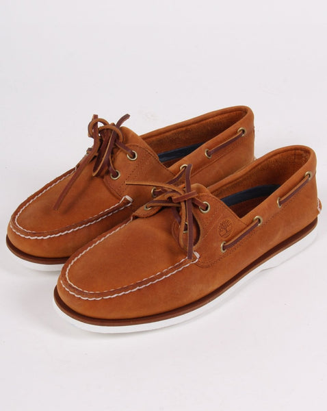 Timberland Classic 2 Eye Boat Shoe Orange Tan