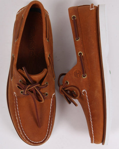 Timberland Classic 2 Eye Boat Shoe Orange Tan