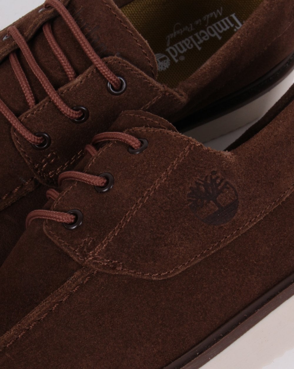 Timberland Newmarket Suede Boat Shoe Dark Brown