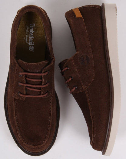 Timberland Newmarket Suede Boat Shoe Dark Brown