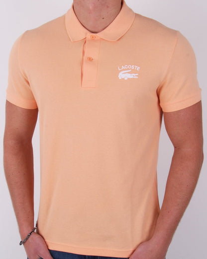 Lacoste Embroidered Logo Polo Shirt Peach
