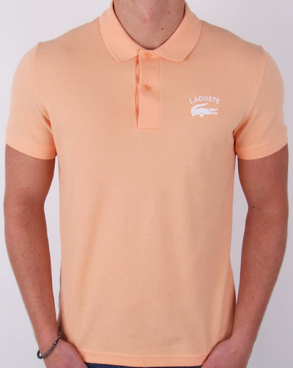 Lacoste Embroidered Logo Polo Shirt Peach