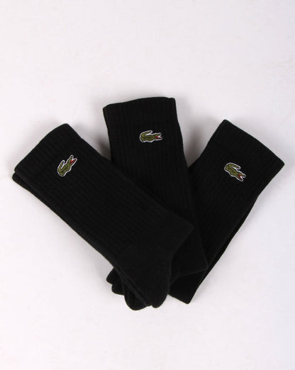 Lacoste Sport Socks Triple Pack Black
