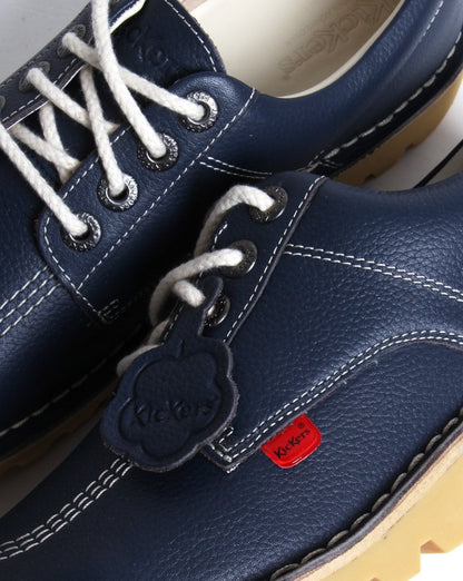 Kickers Kick Lo Leather Shoe Navy