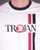 Trojan Twin Stripe Logo T Shirt White