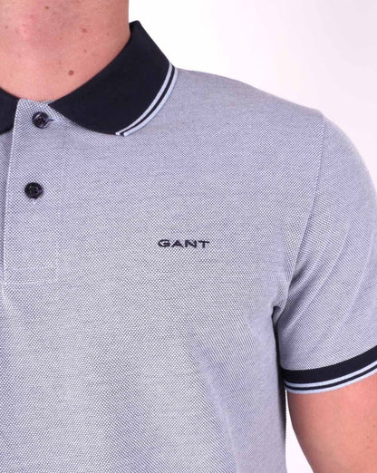 Gant Oxford Pique Polo Gentle Blue