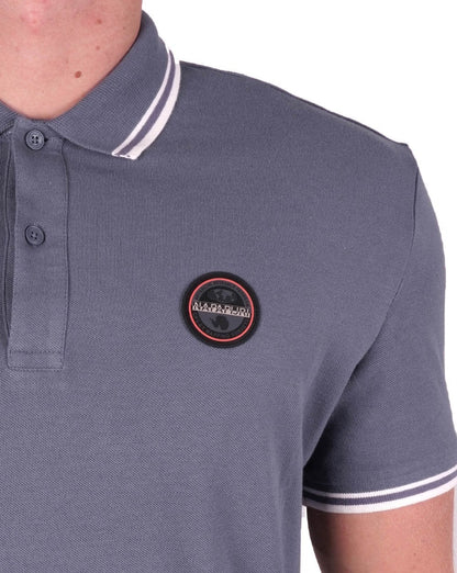 Napapijri Macas Polo Blue Grey
