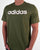 Adidas Linear Logo T Shirt Olive Green