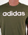 Adidas Linear Logo T Shirt Olive Green