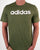 Adidas Linear Logo T Shirt Olive Green