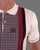 Trojan Houndstooth Panel Polo Ecru