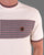Trojan Houndstooth Panel T Shirt Ecru