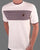 Trojan Houndstooth Panel T Shirt Ecru