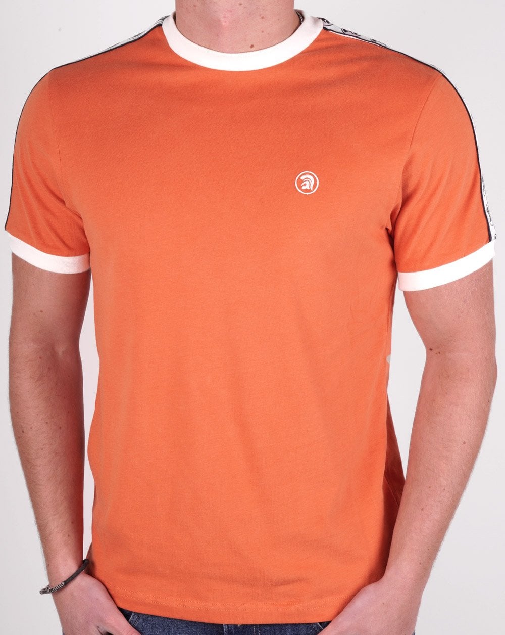 Trojan Taped Sleeve T-shirt Orange