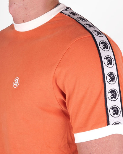 Trojan Taped Sleeve T-shirt Orange