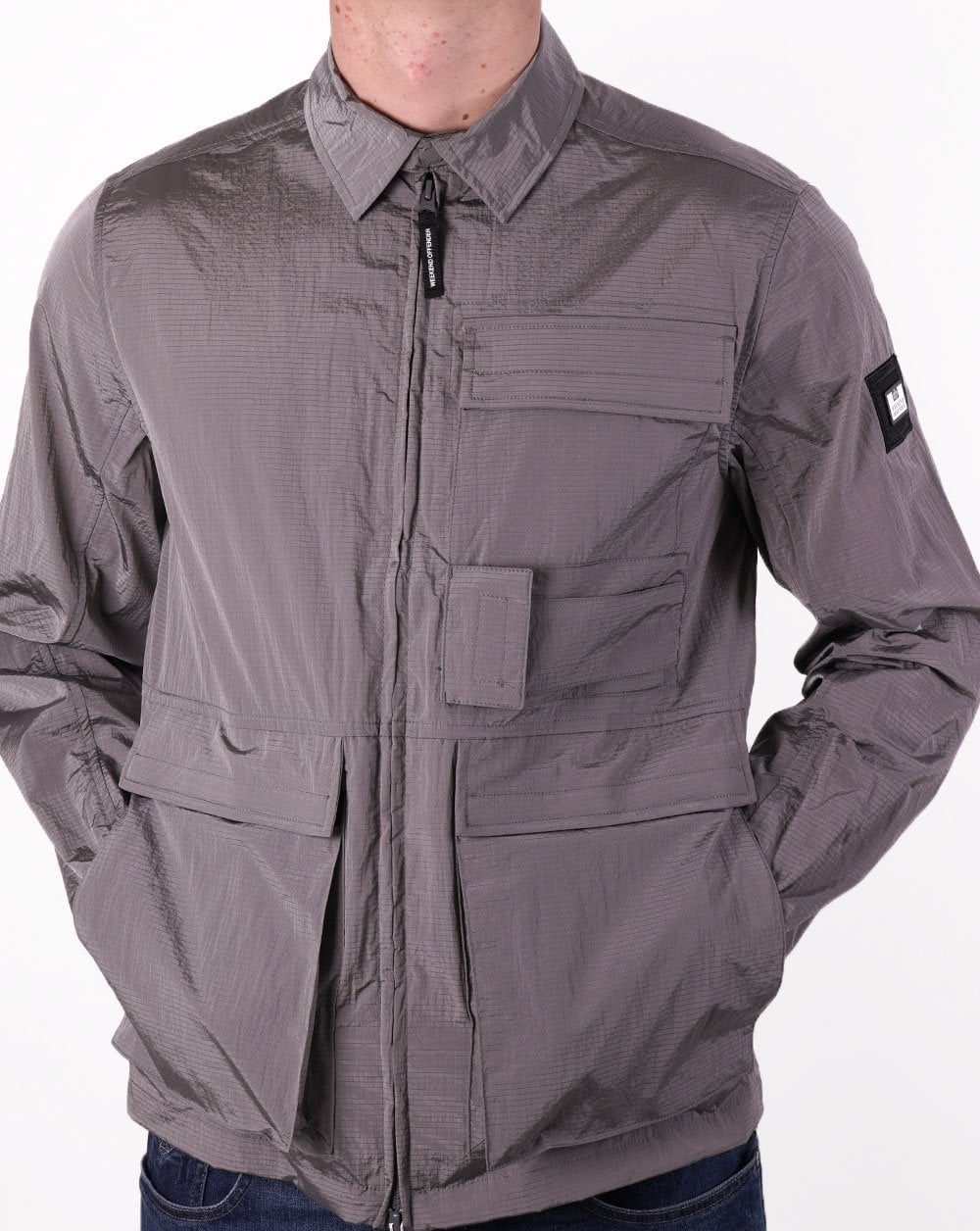 Weekend Offender Kell Overshirt Smoke Grey
