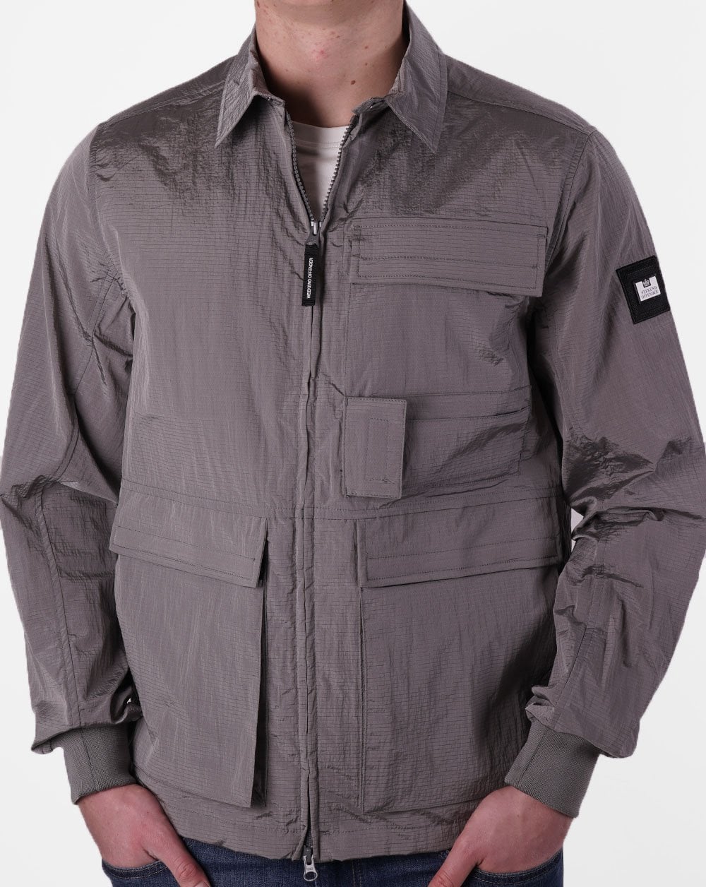 Weekend Offender Kell Overshirt Smoke Grey