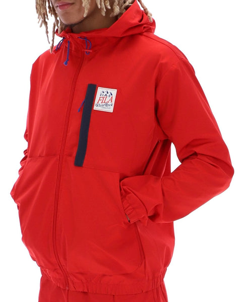 Fila White Rock Zane Windbreaker Red