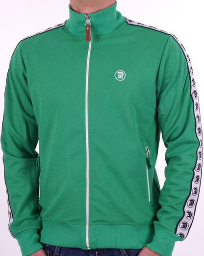 Trojan Taped Track Top Emerald Green