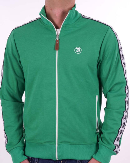 Trojan Taped Track Top Emerald Green