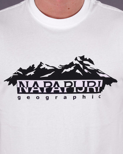 Napapijri Racing T Shirt Bright White