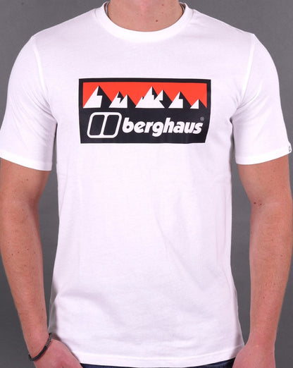 Berghaus Grey Fangs Peak T-shirt Pure White
