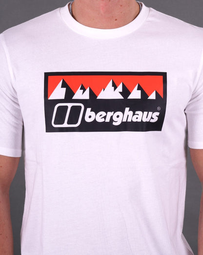 Berghaus Grey Fangs Peak T-shirt Pure White
