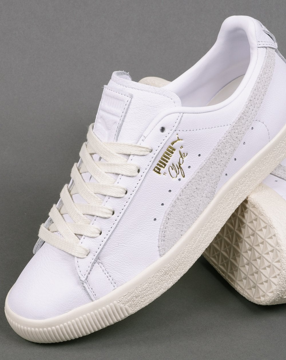 Puma Clyde Base Trainer Whisper White