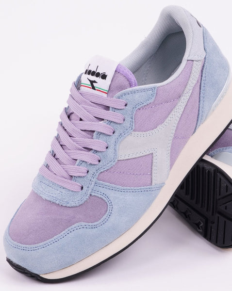 Diadora Camaro Suede Trainer Lavender Grey/Stone Blue